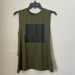 Nike “Just Do It” Sleeveless Muscle Shirt- Medium